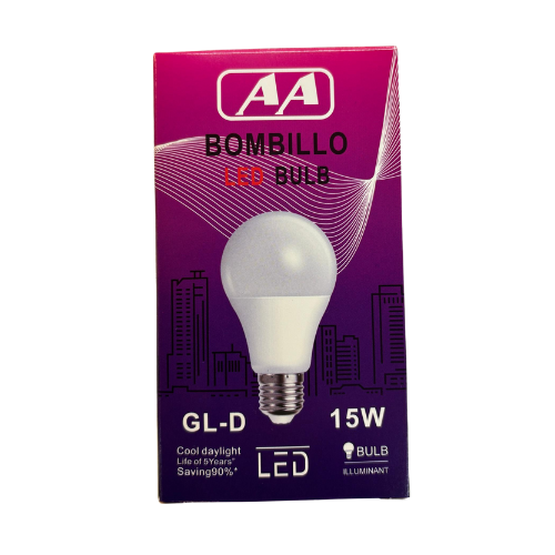 Imagen del Producto: BOMBILLO TIPO BULBO (GLD) 15W AA en Area Electric